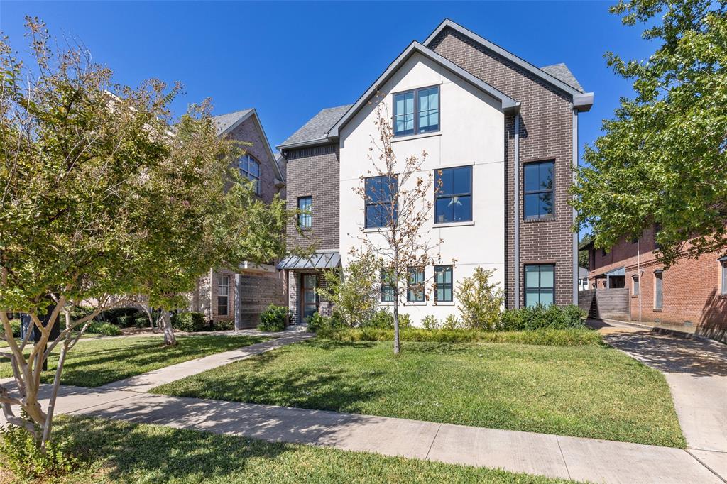 Handsome  3 story condo with oversized 3 car garage -  move-in ready! Condo is in impeccable condition  - freshyly painted, new carpet & a super deep clean- Open floor plan - 3   bedrooms with walk-in closets. 3 full baths.High end finishes -lighting, granite countertops, hardwood floors, & more.  Excellent storage on every level. Comes with the refrigerator. Easy walk to the high school  -