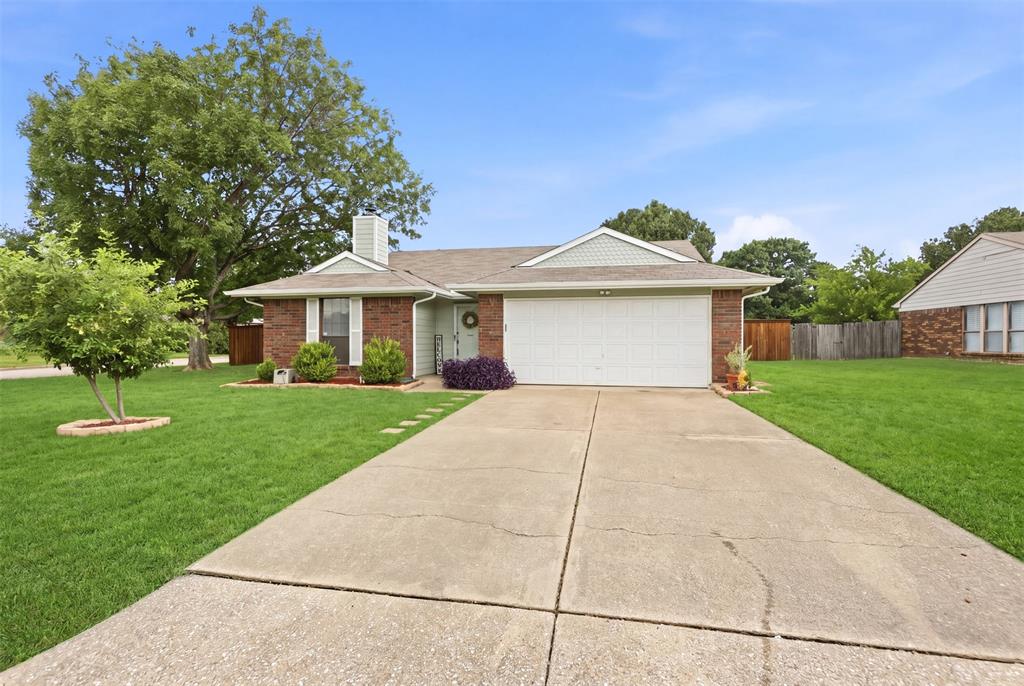 Welcome to 3612 Glenview — a charming and move-in ready 3-bedroom, 2-bath home offering a fantastic location and functional floor plan in the highly sought-after Lake Dallas Independent School District. Inside, you’ll find a spacious living area anchored by a cozy wood-burning fireplace, with an eat-in kitchen that opens seamlessly to the living room for easy everyday living and entertaining. Recent updates include new luxury vinyl flooring, LED light bulbs throughout the home, professionally cleaned ceramic tile floors with freshly sealed grout and a transferable 1-year warranty, plus fresh paint throughout every room creating a bright and updated feel. The refrigerator also conveys with the property for added convenience. Outside, enjoy a large backyard with an open patio, shaded front and side yards, freshly painted exterior completed last summer, and a beautiful board-on-board cedar privacy fence. Conveniently located with easy access to Denton, local universities, I-35, and FM 2499 for commuting to Dallas or DFW Airport, this home offers comfort, updates, and location all in one.