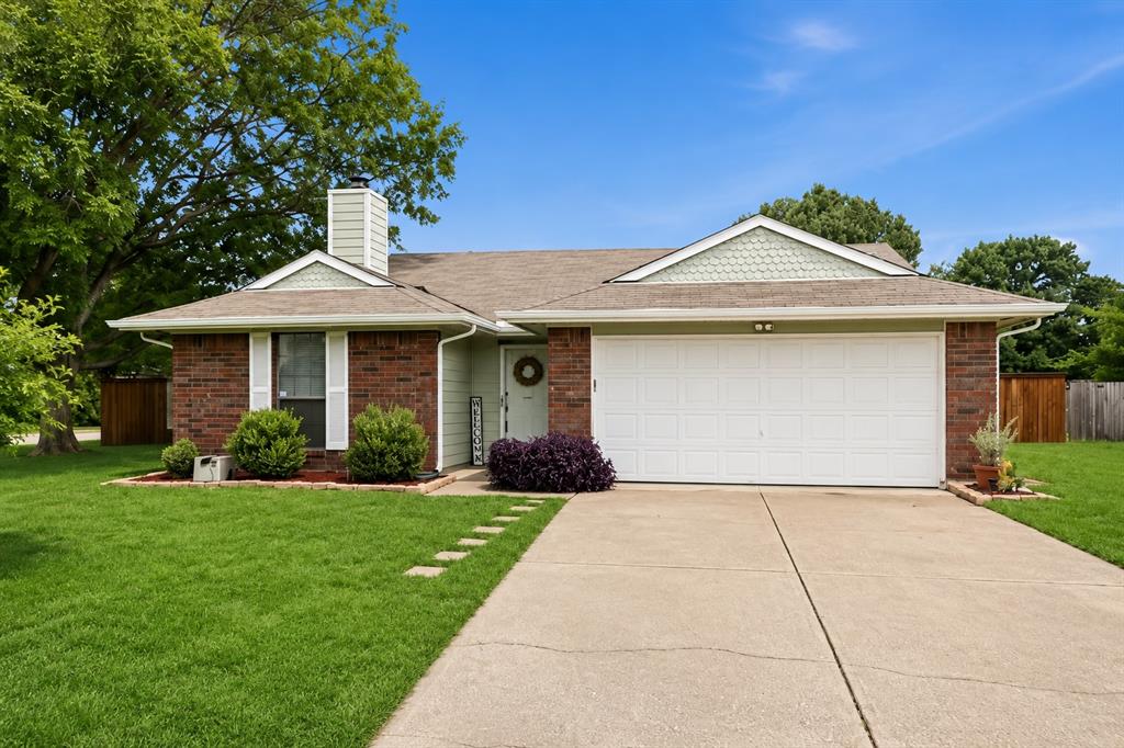 Welcome to 3612 Glenview — a charming and move-in ready 3-bedroom, 2-bath home offering a fantastic location and functional floor plan in the highly sought-after Lake Dallas Independent School District. Inside, you’ll find a spacious living area anchored by a cozy wood-burning fireplace, with an eat-in kitchen that opens seamlessly to the living room for easy everyday living and entertaining. Recent updates include new luxury vinyl flooring, LED light bulbs throughout the home, professionally cleaned ceramic tile floors with freshly sealed grout and a transferable 1-year warranty, plus fresh paint throughout every room creating a bright and updated feel. The refrigerator also conveys with the property for added convenience. Outside, enjoy a large backyard with an open patio, shaded front and side yards, freshly painted exterior completed last summer, and a beautiful board-on-board cedar privacy fence. Conveniently located with easy access to Denton, local universities, I-35, and FM 2499 for commuting to Dallas or DFW Airport, this home offers comfort, updates, and location all in one.