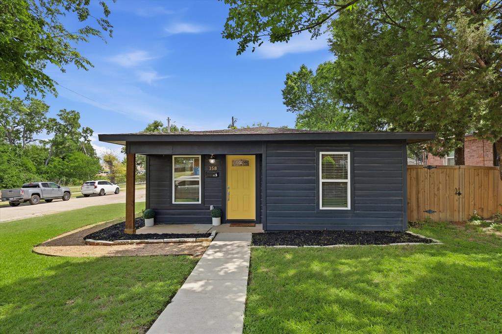 Charming 3-bedroom, 2-bath home located in the heart of Old Town Lewisville, offering the perfect blend of classic character and modern updates. Freshly painted throughout, this well-maintained property features a beautifully remodeled kitchen with updated finishes, as well as renovated bathrooms designed for both style and functionality. The home offers a comfortable and functional floor plan, a one-car garage, and inviting living spaces perfect for families, first-time buyers, or anyone seeking a move-in-ready home. Situated next to a beautiful park, you'll enjoy easy access to green space, walking trails, playgrounds, and outdoor recreation right outside your door. Located just minutes from the shops, restaurants, entertainment, and community events of Old Town Lewisville, this home combines convenience, charm, and modern upgrades in one desirable package.