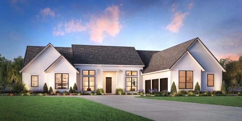 One of the final Toll Brothers opportunities in Windsor Springs! The stunning Chambord offers luxury single-story living at its best. A welcoming foyer flows past a spacious office into a breathtaking great room overlooking a delightful covered patio and a charming casual dining area. The well-appointed kitchen is enhanced by an oversized center island with breakfast bar, plenty of counter and cabinet space, and an ample walk-in pantry. Completing the expansive primary bedroom suite are dual walk-in closets and an alluring primary bath with a dual-sink vanity, a soaking tub, a luxe shower with seat, linen storage, and a private water closet. Secondary bedrooms feature walk-in closets and private baths. Additional highlights include a generous flex room, a sizable office, conveniently located laundry, a powder room, an everyday entry, and plenty of additional storage. This luxury Oak Point community provides the ultimate haven with peaceful water features, lush green space, and a community pond with a fishing pier. Enhance your lifestyle with nearby high-end country clubs and convenient access to Frisco’s major corporate centers and world-class shopping, dining, and entertainment venues! Est. September completion!