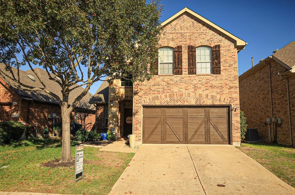 Very neatly maintained 3 bedroom 2.5 bath home in Castle Hills. Castle Hills features 5 community pools playgrounds, sport fields, hiking trails, tennis courts, sport courts and much more. Castle hills is located in the Lewisville school district. This home has luxury living with ceramic tile wood flooring, downstairs, study with glass French doors, Cozy gas start fireplace, kitchen island work station, granite kitchen counter tops, gas cooking, tiled backsplash and eat in breakfast bar. Refrigerator, washer and dryer is included. Fenced in backyard with covered back patio.