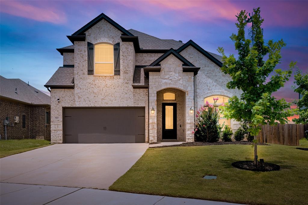 Welcome to this stunning 2021-built Sandlin home located in the desirable Wills Place community. Featuring 4 bedrooms, 2.5 baths, and approximately 2,952 square feet, this move-in-ready home offers an open and functional floor plan designed for modern living. The spacious kitchen showcases quartz countertops, a large island, gas cooktop, walk-in pantry, and abundant cabinet space, flowing seamlessly into the main living area with beautiful wood-look tile flooring and a cozy gas-log fireplace.

The private first-floor primary suite offers a relaxing retreat with dual sinks, a garden tub, separate shower, and a walk-in closet. Upstairs, you'll find generously sized secondary bedrooms and an oversized game room perfect for entertaining, family gatherings, or a home office.

Situated on a large quarter-acre lot with a sprinkler system, covered patio, and fenced backyard, this home provides ample space for outdoor enjoyment. Conveniently located near shopping, dining, parks, and major highways with access to Arlington ISD schools.

For added peace of mind, the Sandlin Homes 10-year transferable structural warranty is still active, offering valuable coverage to the new owner. A perfect combination of style, comfort, and functionality.