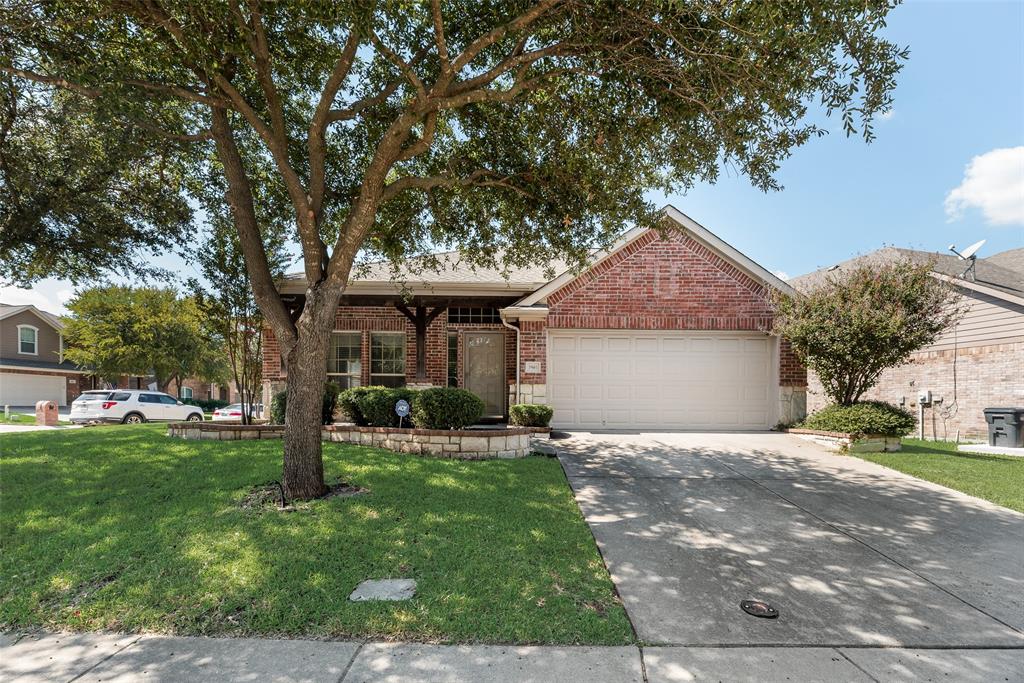 Charming Elegance and Well Maintained! Roof Replaced October 2025. Discover your dream home in the vibrant community of McKinney with this stunning 3-bedroom, 3-bathroom residence, perfectly positioned on a coveted corner lot. Boasting a blend of modern style and functional design, this property offers over 2,500 square feet of thoughtfully curated living space, making it the ideal retreat for those seeking both comfort and elegance. As you step inside, you're greeted by an inviting open-concept living and dining area that exudes warmth and sophistication. Natural light cascades through large windows, highlighting the pristine wood floors and accentuating the spaciousness of this well-appointed home. The gourmet kitchen, complete with granite countertops, and ample cabinetry, seamlessly integrates with the living spaces, perfect for entertaining and culinary adventures. The primary suite offers a peaceful sanctuary with generous proportions, a walk-in closet, and a luxurious ensuite bathroom featuring dual sinks, a soaking tub, and a separate shower. Two additional bedrooms provide flexibility and are accompanied by a full bathroom, ensuring convenience for guests and residents alike. Bonus room upstairs can be used as an additional bedroom, office area or gameroom and features a full bath.
Outdoor living is enhanced by the meticulously landscaped garden that wraps around the home, maintained effortlessly by a sprinkler system. The expansive corner lot offers ample space for outdoor activities or potential future expansions. A two-car garage provides plenty of storage, completing the home's functional appeal. Located in a thriving neighborhood, this McKinney gem is minutes away from top-rated schools, shopping, dining, and recreational facilities, offering the perfect balance of tranquility and accessibility.