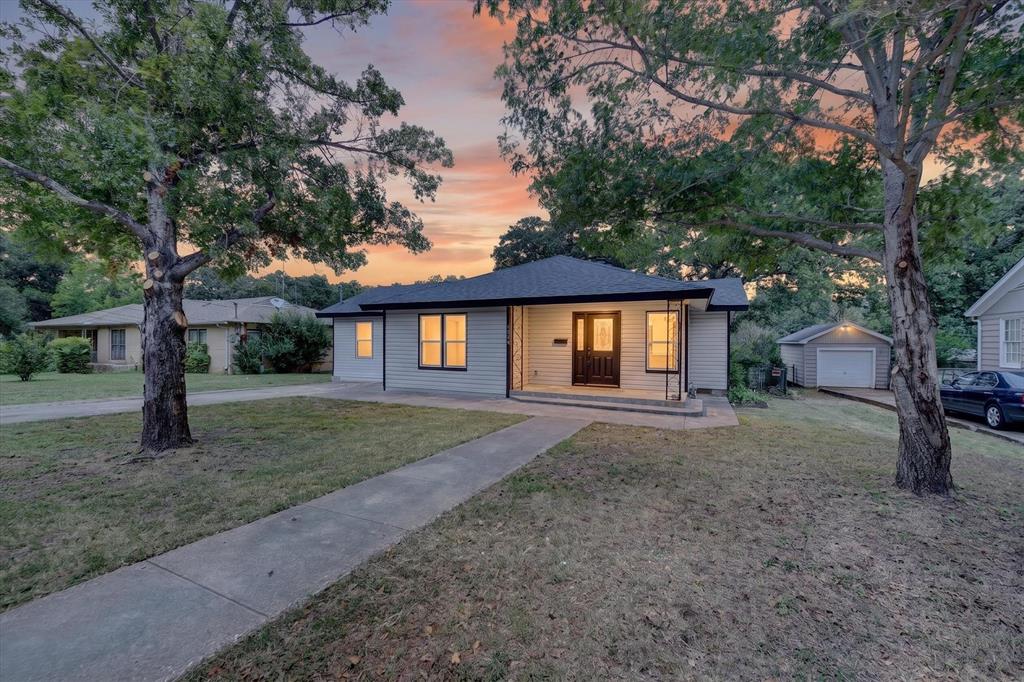 Discover this beautifully renovated home located in one Fort Worth's historical neighborhoods offering ample space in this 3 bedroom, 2 bath, comfortable living space inside and out oversized lot with matured trees. This updated home is designed for everyday living or entertaining for even the larges of gatherings. The back porch opens up to an oversized fenced backyard. Additional property features include new appliances, new flooring throughout, new cabinetry and countertops, fresh paint and new lighting inside and out just to name a few. Call this house home today.