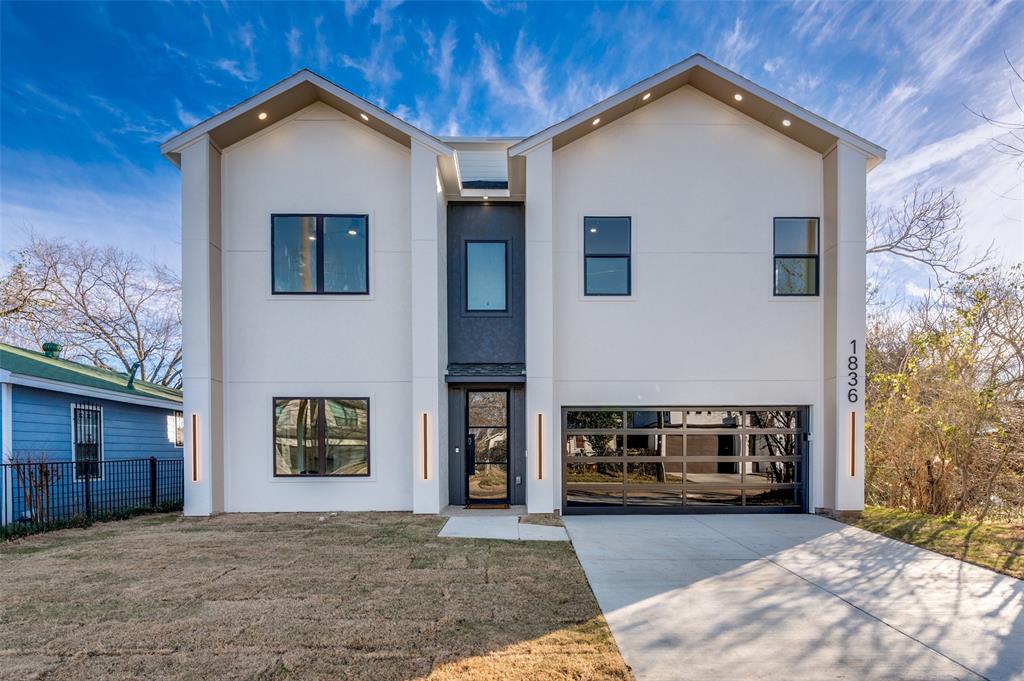Experience elevated urban living in this stunning new construction residence located in the highly sought-after Victory Gardens neighborhood. Thoughtfully crafted across three spacious levels, this architecturally striking home offers 5 bedrooms, 3.5 bathrooms, and a seamless blend of modern sophistication, luxury finishes, and functional design. The heart of the home is an impressive European-inspired chef's kitchen, beautifully appointed with dramatic waterfall quartz countertops, sleek custom cabinetry, premium finishes, and a spacious butler-style pantry that provides additional prep space and effortless entertaining. The open-concept layout flows seamlessly into the dining and living areas, where soaring ceilings, expansive windows, abundant natural light, and a sleek electric fireplace create a warm yet sophisticated gathering space. Designed with comfort and luxury in mind, the primary suite serves as a private retreat featuring a spa-inspired ensuite bath complete with a freestanding soaking tub, oversized walk-in shower, dual vanities, and an expansive walk-in closet. A secondary ensuite bedroom offers exceptional flexibility, making it ideal for guests, multigenerational living, or a private home office with its own dedicated bath. The upper levels continue to impress with a versatile loft and media room, providing endless possibilities for work, entertainment, fitness, or relaxation. Step outside to the private rooftop deck, where you'll enjoy the perfect setting for hosting guests, taking in the Dallas skyline, or unwinding after a long day.Every detail of this home has been carefully curated, from the contemporary fixtures and designer finishes to the thoughtful floor plan that balances luxury and everyday functionality. Ideally situated just minutes from Downtown Dallas, Trinity Groves, Victory Park, premier dining, entertainment, and major commuter routes.