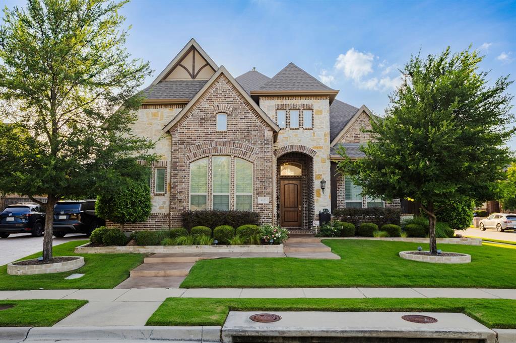 Welcome to this stunning 5-bedroom, 4.5-bath home in the highly sought-after Mustang Park community of Carrollton. Situated on a premium corner lot, this exceptional property offers the perfect blend of luxury, comfort, and outdoor living.

The thoughtfully designed floor plan features a private office, formal dining room, spacious breakfast area, game room, and dedicated media room, providing ample space for both everyday living and entertaining. Plantation shutters throughout the home add timeless elegance and enhance every room.

Step outside to your own backyard retreat. The beautifully manicured lawn surrounds a sparkling pool and hot tub, while the extended covered patio is equipped with an outdoor kitchen, outdoor fireplace, and electric sunscreens, creating the ideal space for year-round enjoyment. An outdoor storage shed provides additional convenience and functionality.

Completing the home is a spacious 3-car garage and an unbeatable location within one of Carrollton's most desirable neighborhoods. With its impressive list of upgrades, exceptional outdoor amenities, and prime Mustang Park location, this home offers a rare opportunity to enjoy luxury living at its finest.