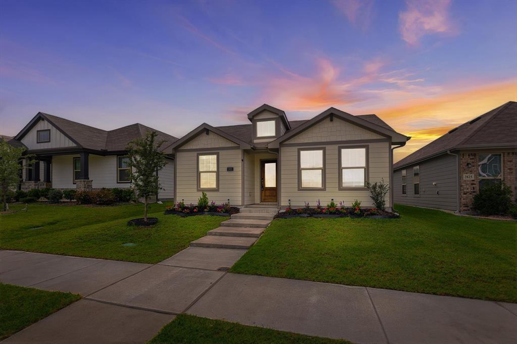 Welcome to 2821 Bursera Lane in Fort Worth's desirable Palmilla Springs community! Built in 2022, this move-in ready single-level 4-bedroom, 2-bath home offers the perfect blend of modern design, convenience, and everyday functionality.

Step inside to an inviting open-concept layout filled with natural light, creating a seamless flow between the living, dining, and kitchen spaces. Recent updates include fresh interior paint and brand-new carpet, giving the home a clean, updated feel throughout. The kitchen features beautiful quartz countertops, ample cabinetry, and a spacious layout ideal for both entertaining and daily living. As an added bonus, the refrigerator, washer, and dryer will convey with the home, making your move even easier.

Enjoy the ease and comfort of single-level living with a thoughtfully designed floor plan that provides both privacy and flexibility. The private primary suite offers a relaxing retreat, while three additional bedrooms provide space for guests, a home office, or growing households. Outside, you'll find a covered patio overlooking the backyard, which features newly installed sod—perfect for pets, play, or outdoor gatherings.

Additional highlights include a tankless water heater, smart home thermostat, attached two-car garage, and modern construction designed for energy-efficient living. Residents of Palmilla Springs enjoy outstanding community amenities, including 3 miles of hike and bike trails, a large dog park, and a playground. Conveniently located with easy access to I-30, Loop 820, downtown Fort Worth, shopping, dining, and entertainment.

Don't miss this opportunity to own a beautifully maintained, nearly new home with fresh updates, valuable included appliances (refrigerator, washer, dryer convey!) the convenience of single-level living, and exceptional community amenities.