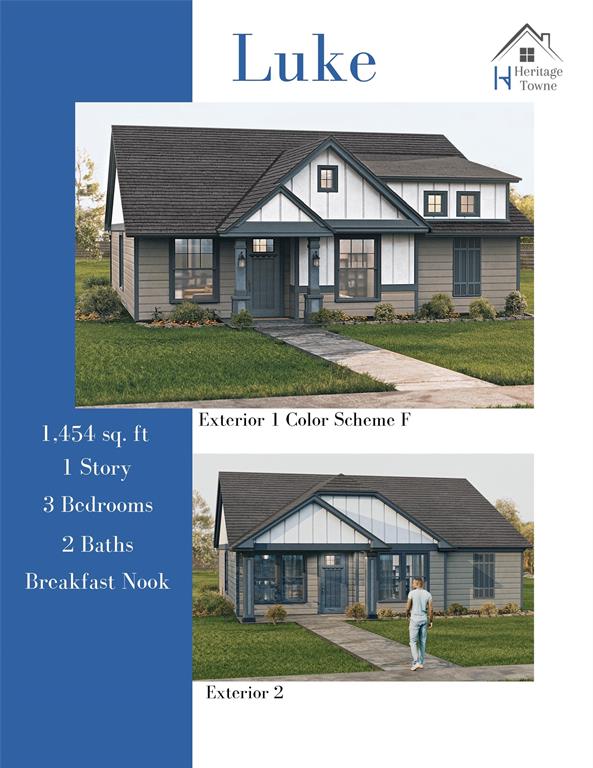 NEW CONSTRUCTION scheduled for fall completion! This 3-2-2 home is located in a 37-acre master planned community. Open concept living, dining and kitchen. Kitchen features stainless steel appliances, ceramic tile backsplash & granite countertops. Primary bedroom with ensuite bath featuring shower & walkin closet. Home is on a premium lot and has tons of upgrades. Fenced backyard with covered patio. Heritage Towne is Grand Prairie's newest gated community. The heart of the community is the amenity center including a conference room, state of the art gym equipment, resort style swimming pool & outdoor kitchen area. Community also features a playground, dog park and a 3-acre park with a surrounding walking trail. Heritage Towne is wonderfully located within a growing area, offering easy access to highways 360, 287, and I-20 to efficiently commute to Fort Worth, Dallas & Arlington. The community is located within the city of Grand Prairie, Ellis County, and award-winning Midlothian school district.