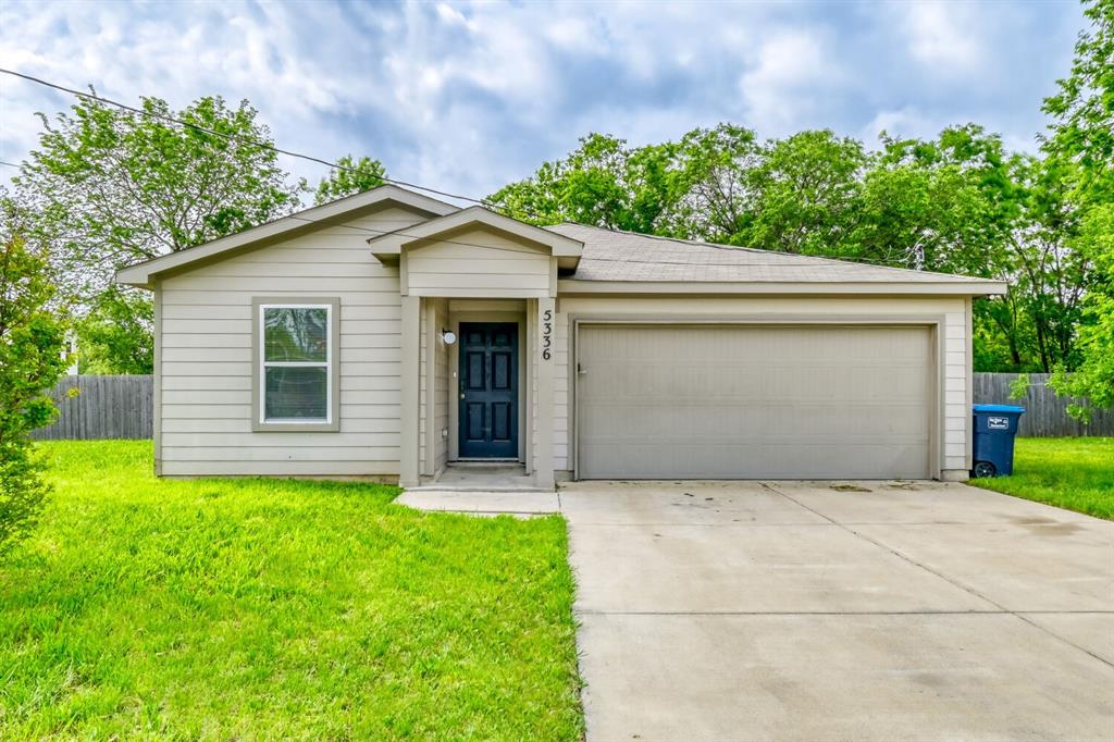 Built in 2021, this move-in-ready home offers modern style and low-maintenance living. The open-concept floor plan seamlessly connects the spacious living area, dining space, and kitchen, creating an ideal layout for everyday living and entertaining. The kitchen features granite countertops, dark-stained cabinetry, stainless steel appliances, and plenty of storage. The private primary suite includes an ensuite bath with a large walk-in closet, while two secondary bedrooms provide flexibility for family, guests, or a home office. Durable wood-look flooring runs throughout the home, offering both style and easy upkeep. Situated on a generously sized lot with a fenced backyard, there's plenty of room for pets, play, or outdoor gatherings. Conveniently located near schools, shopping, dining, and major commuter routes, this newer construction home is a fantastic opportunity for homeowners and investors alike. Buyers and buyer's agents to verify all information.

Floor plan confirms a functional split-bedroom layout with the primary suite separated from the secondary bedrooms.