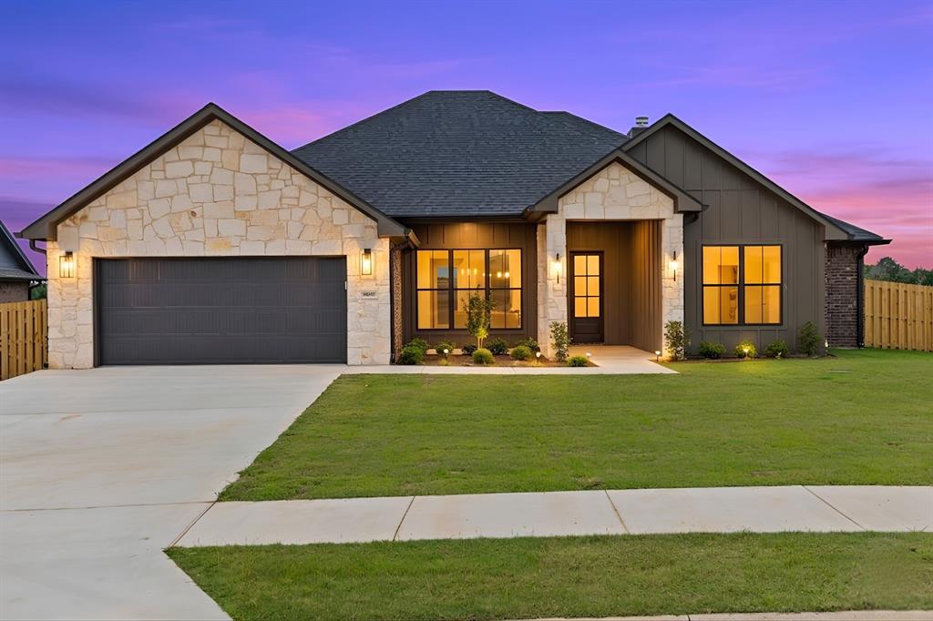 Make a splash in this brand new construction home featuring a stunning gunite in-ground pool in Lindale’s premier neighborhood, The Crossings at Mission Ridge! Thoughtfully designed with 2,318 square feet of style, comfort, and smart living, this home offers four bedrooms, three and a half bathrooms, and a two-car garage with a layout that feels both spacious and functional. Inside, beautiful trim work, an oversized walk-in pantry, chef’s kitchen, and expansive windows fill the home with natural light while showcasing the quality craftsmanship throughout. The living area is anchored by a wood-burning fireplace that adds warmth, charm, and a true cozy East Texas feel. Elegant finishes and seamless flow create a home that was built to impress while offering the comfort needed for everyday living.

Step outside and enjoy your own private backyard retreat centered around the custom gunite in-ground pool, complete with a tanning deck designed for relaxing summer afternoons and an outdoor kitchen built for effortless entertaining. Whether hosting guests, cooling off after a long day, or enjoying peaceful evenings poolside, this outdoor space delivers the perfect blend of luxury and function. The primary suite offers a true retreat with dual sinks, a custom walk-in shower, and a spacious walk-in closet, while abundant storage can be found throughout the home. Smart home features, including a learning thermostat that adapts to your routine and adjusts while you’re away, add convenience and efficiency. Made to entertain and designed for turnkey living, this home offers the custom feel buyers want without the hassle of building.