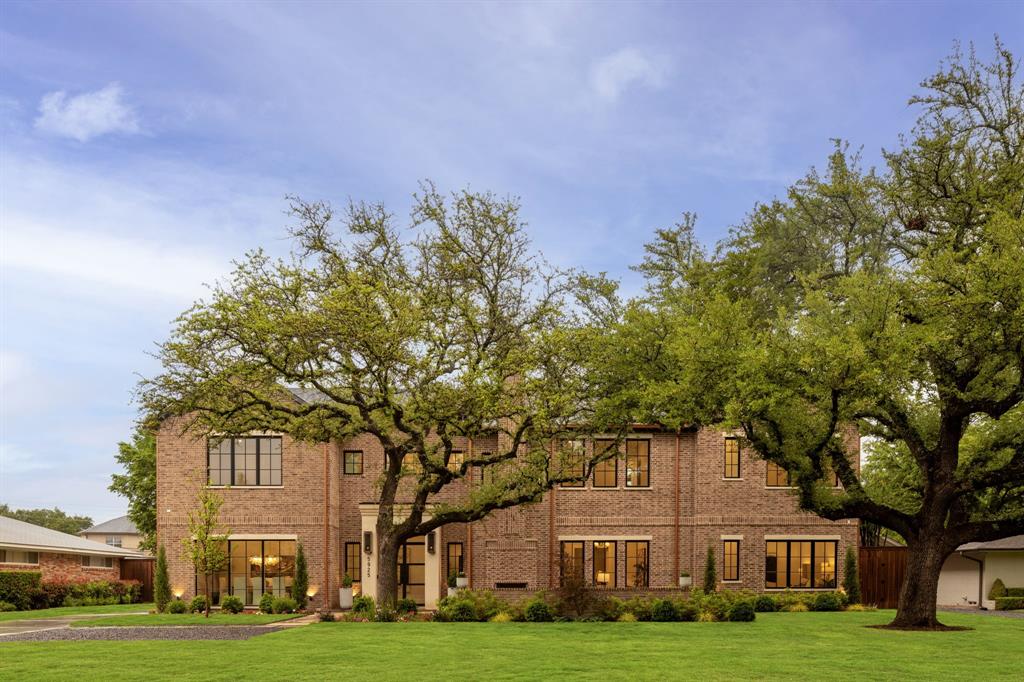 Experience elevated living in this exceptional new construction home in the prestigious Melshire Estates. Spanning 7,120 square feet on an oversized homesite with expansive front and back yards, this residence blends timeless architecture with sophisticated modern design. The thoughtfully designed open floor plan is filled with natural light and features soaring ceilings, wide-plank hardwood floors, and seamless indoor-outdoor living. At the heart of the home, the chef’s kitchen is a true showpiece, appointed with stunning Taj Mahal quartzite countertops, a dramatic waterfall island, custom cabinetry, professional-grade appliances, and an expansive walk-in butler’s pantry. The luxurious primary suite offers a private retreat complete with a spa-inspired bath featuring a soaking tub, oversized walk-in shower, dual vanities, and a custom-designed closet with built-ins and a center island. Spacious ensuite bedrooms provide comfort and privacy for family and guests alike. Designed for both entertaining and everyday living, the upper level includes a game room, media room, and versatile flex spaces ideal for a home office, fitness room, or additional lounge area. Step outside to a covered patio overlooking a generous backyard with ample space to create your dream pool, outdoor kitchen, or garden oasis. Ideally located near Preston Hollow, the Galleria, and North Dallas' premier shopping and dining destinations, this remarkable home delivers luxury, functionality, and an unbeatable location.