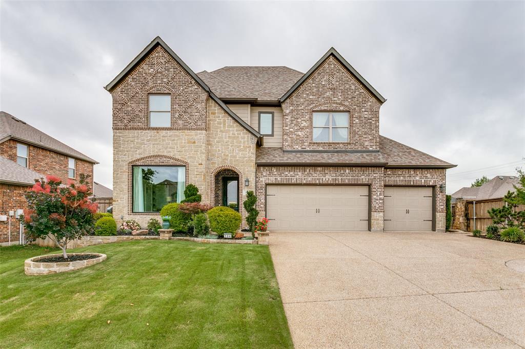 Beautifully maintained 4-bedroom, 3.5-bath home with a backyard oasis in the highly desirable Woodridge Estates. This thoughtfully designed home offers a versatile floor plan featuring a first-floor study with coffered ceilings and a built-in Murphy bed—ideal as a home office or potential fifth bedroom. The open-concept living area showcases soaring ceilings, abundant natural light, a stone fireplace, and a stylish accent wall, creating an inviting space for both everyday living and entertaining.

The chef’s kitchen is well-appointed with granite countertops, a large center island, stainless steel appliances, a butler’s pantry, breakfast nook, and ample cabinetry and workspace. The first-floor primary suite provides a private retreat with a spacious walk-in closet, dual vanities, and a separate jetted soaking tub and shower. Upstairs, you’ll find a generously sized game room, dedicated media room, three additional bedrooms, and two full baths, including an updated Jack-and-Jill layout that connects 2 bedrooms. All secondary bedrooms feature walk-in closets, offering plenty of storage.

Step outside to your private backyard oasis, complete with a kidney-shaped pool, flagstone decking, and both open and covered patio spaces—perfect for relaxing or entertaining guests. Additional highlights include a three-car garage with upgraded epoxy flooring. Conveniently located near Lake Lewisville with easy access to major employers, shopping, dining, and entertainment.  Home is ready for move in and most furniture is negotiable.