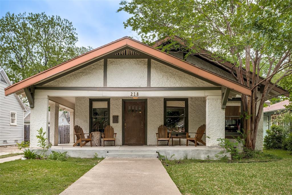 Rare opportunity to take this two-story stucco home in Winnetka Heights historic district and make it your own.  Located steps away from the historic Turner House and beloved neighborhood restaurants and amenities, this home offers a great floor plan that is ready for your personal touches.  The large front porch has been recently redone and welcomes gatherings. The large living room is filled with natural light, hardwood floors, decorative fireplace, and original built-ins.  It opens to both a quiet reading or home office space and to a large dining room. The large kitchen with breakfast bar features granite countertops, stainless appliances, and the adjacent utility room offers ample pantry space and storage. Two downstairs bedrooms share a hall bathroom with clawfoot tub. Upstairs is a private primary retreat with dual closets and en suite bathroom. The huge back yard includes a storage shed and bocce court.  Priced for a value-add opportunity so that you can make some light touches or take it to the next level.