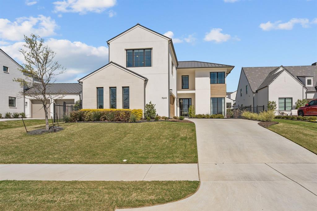 Crafted by Olerio Homes in 2022, this exceptional residence blends refined design with modern functionality, offering four bedrooms, four full bathrooms, one half bath, and a thoughtfully curated layout designed for both everyday living and elevated entertaining.

Natural light fills the open-concept living, dining, and kitchen spaces, creating a seamless and inviting central gathering area. Designer lighting and automated shades enhance the main living areas and primary suite, while recent interior paint selections add a fresh, sophisticated aesthetic.

The main level features a private study, ideal for working from home, along with a serene primary retreat designed for comfort and privacy. The formal dining room and powder bath are elevated by Venetian plaster walls, delivering a custom, high-end finish rarely found.

Upstairs, three generously sized bedrooms each feature ensuite baths, complemented by a spacious media room with newly installed carpet—also extended into the upstairs bedrooms for added comfort and warmth.

The outdoor living experience is equally impressive, with a covered patio anchored by a gas fireplace, perfect for year-round enjoyment. The expansive backyard offers endless possibilities, whether for recreation, entertaining, or the addition of a future resort-style pool.

A rare opportunity to own a recently built, design-forward home in Montrachet that effortlessly combines luxury, comfort, and livability.