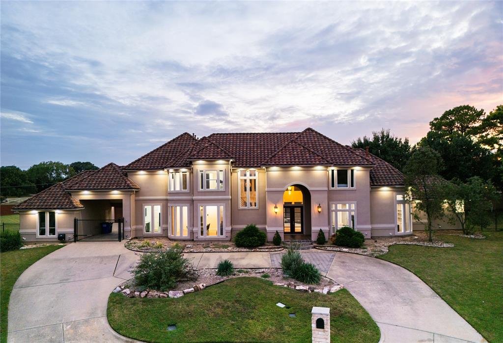 **SELLER OFFERING CONCESSION** MUST SEE!!! Experience the grand feel as you approach this luxurious home, especially at night as it is beautifully highlighted with newly installed LED lighting. Perfectly situated on an .86 acre Cul-de-Sac lot located in an exclusive gated community, The Hills of Central Park in Colleyville, Texas. Enjoy outside entertainment with pool and spa adjacent to a complete outdoor kitchen. Interior completely updated with unique features such as new high tech smart home system, 2-story primary suite, double sided fireplaces in living room and office and primary bed and bath, full bar and media room equipped with theater seats. Open floor plan 6,394 square foot home with 5 Bedrooms, 5 Bathrooms plus bonus rooms. COME HOME, PARK IN YOUR THREE CAR GARAGE AND RELAX IN THIS OASIS!!!