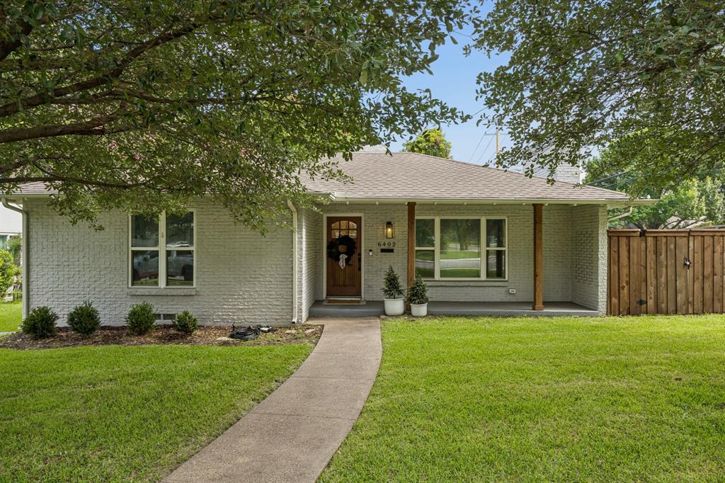 Located within the coveted Lakewood Elementary attendance zone, this inviting single-story home offers one of the best values in Lakewood. Positioned on the corner of Abrams Road and Vanderbilt Avenue, the home is competitively priced to reflect its location while providing an exceptional opportunity to personalize, update, and build equity in one of East Dallas' most sought-after neighborhoods.

Designed for comfortable everyday living, the floor plan features a spacious living room with a cozy fireplace that flows seamlessly into the dining area—perfect for gathering with family and friends. The third bedroom is currently being used as a second living area, offering flexibility as a home office, playroom, or guest bedroom.

The galley kitchen features a gas cooktop, breakfast nook, abundant cabinetry, and convenient access to the mudroom, laundry room, and backyard.

Privately positioned at the rear of the home, the primary suite overlooks the backyard and includes an ensuite bath. Step outside to a landscaped yard with a hardscaped patio and ample room to expand the home, create additional outdoor living space, add a pool, or even install a putting green.

Comfortable and move-in ready today, the home also presents an excellent opportunity for cosmetic updates to further enhance its value and make it your own.

Enjoy the Lakewood lifestyle just minutes from White Rock Lake, Lakewood Village, premier dining, shopping, and everything that makes East Dallas one of the city's most desirable places to call home.