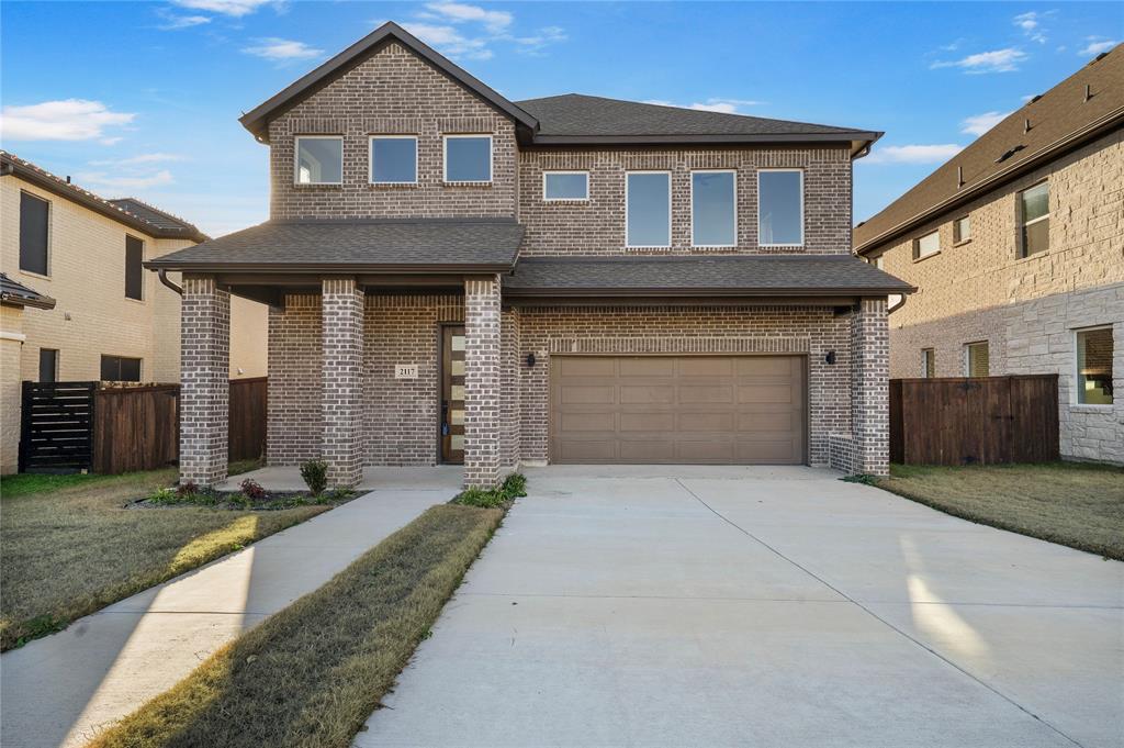 Price reduction for a limited time so grab the opportunity! Welcome to this stunning brand-new home backed by a greenbelt in a desirable Garland location bordering Plano and Richardson.
Designed for modern living, the open-concept layout is filled with natural light and offers seamless flow between the living, dining, and kitchen areas. Glass sliding doors lead to a covered patio, creating effortless indoor-outdoor living.
The kitchen showcases sleek cabinetry, modern appliances, and stylish finishes. A first-floor pocket office with double doors provides a private and flexible workspace. The home features four generously sized bedrooms, three and a half baths, and a bright game room. Spa-inspired bathrooms elevate the primary suite with a freestanding soaking tub and oversized walk-in shower.
Energy-efficient features are thoughtfully integrated throughout, and the home is backed by a 2-10 builder warranty on mechanicals and structure.
Ideally located near major highways, shopping, dining, parks, and Holford Recreation Center -  this home delivers modern design, lasting value, and an unbeatable location.
