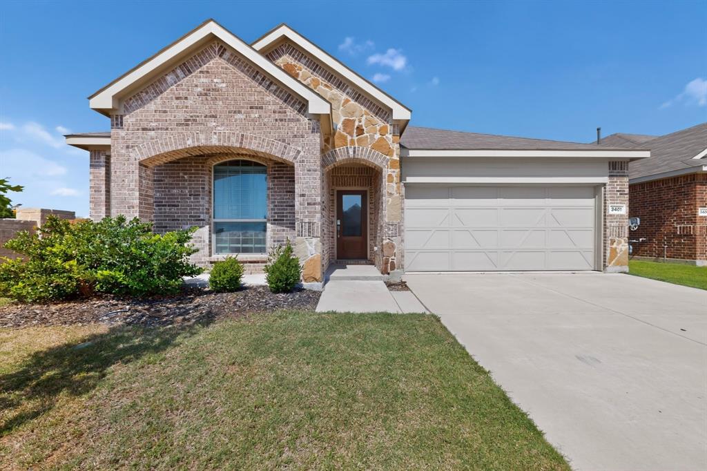 Welcome home to this beautifully maintained 4-bedroom, 2-bath home in Kings Ridge Estates. Built in 2022, this light-filled floor plan offers an open-concept living area, spacious kitchen with quartz countertops and island, and a flexible dining space perfect for a home office. Enjoy a private primary suite, covered patio, and oversized backyard with room to relax, play, or entertain. Conveniently located near shopping, dining, schools, and everything Denton has to offer.