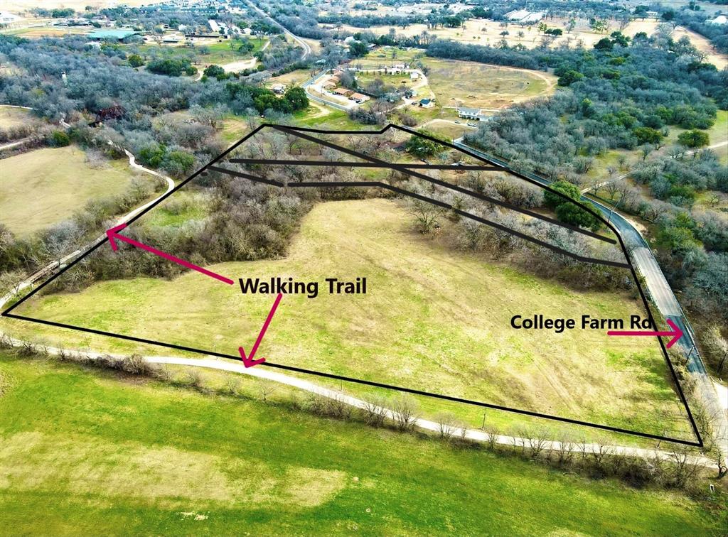 Very pretty piece of property next to the walking trail. Great place for you and your horses, has a potential building spot that is in the floodplain, remainder is in the floodway. This is 7 plus or minus acres that needs to be surveyed off.
