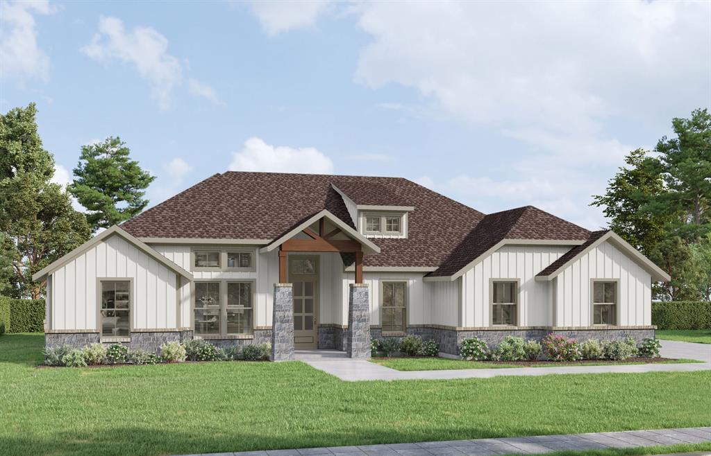 MLS# 21244965 - Built by Doug Parr Homes - Sep 2026 completion! ~ Discover a stunning new construction single-family residence in the desirable Spring Valley Ranch subdivision, set to be completed by September 15, 2026. This spacious 2,309 sq. ft. home boasts four primary bedrooms and two full bathrooms, ideal for family living. The open floorplan seamlessly connects the eat-in kitchen, featuring granite counters, a kitchen island, and a pantry, to the inviting family room with a gas fireplace.  Enjoy the beauty of vaulted ceilings and decorative lighting throughout. Additional highlights include a covered patio, landscaped lot with mature trees, and modern conveniences like central heating and cooling. With a two-car garage and a variety of floor finishes including carpet, ceramic tile, and luxury vinyl plank, this traditional-style home combines comfort and elegance in the Paradise ISD.