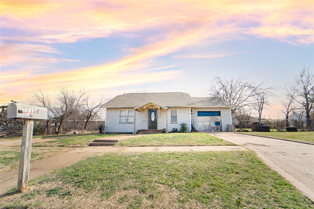 Spacious 3-bedroom, 1-bath home conveniently located just minutes from shopping, dining, and everyday essentials. This property features original hardwood floors ready to be refinished to their full beauty, a wood-paneled kitchen with an adjacent dining area, and a large fenced backyard perfect for entertaining or relaxing outdoors. Major updates include a roof completed within the last five years, along with updated plumbing and gas line for added peace of mind. With two separate garages plus an additional carport, there is ample space for parking, storage, or workshop use. A fantastic opportunity for investors or buyers looking to add their personal touch!