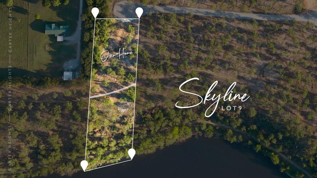 With scenic views of the sky and water, Lot 9 of the Carter Heights Subdvision aka Skyline, lives up to its name. The property features majestic oaks and rocky bluffs with deep water perfect for a dock.

Located on Lake Amon Carter near Bowie Texas, Carter Heights is a lakefront community offering a limited number of build-to-suit lots. All properties offer either dock-able direct property lake access or convenient access to public dock facilities. Enjoy a serene setting with small-town feel near a golf club – an ideal place to build the lake home you’ve always dreamed of owning. Whether this is your getaway or your year-round home, you’ll love living the lake life in Carter Heights. WATER AND ELECTRICITY AVAILABLE!!