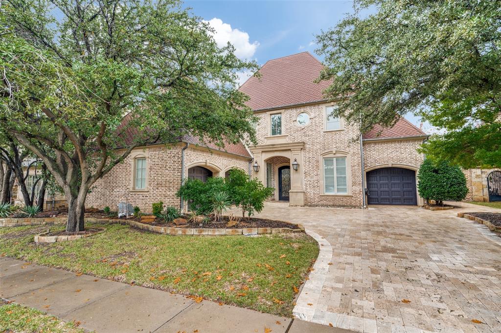 Beautiful Luxury Estate in prestigious gated Stonebriar Park. Home is nestled on an oversized premium lot with stunning lake views. A dramatic foyer welcomes you inside this sophisticated home w soaring ceilings, and high-end finishes throughout. The fully equipped chef’s inspired kitchen is made for entertaining w quartz counter tops, high end appliances, butler’s pantry, & large island w breakfast bar. Kitchen opens to large family room, which features a beautiful fireplace, & a wall of sliding glass doors leading out to the sparkling pool w fire bowl’s & overlooks the lake & fountain. Media room down & hard to find guest bedroom down w en suite bath. Secluded primary retreat complete w see through fireplace, enclosed extended patio balcony w fireplace overlooking the serene outdoors, spa like bath w his & her vanities, free standing tub, upgraded marble, beverage fridge & coffee bar, sauna, & additional two-story lounge area. Home has an elevator & three additional bedrooms up.