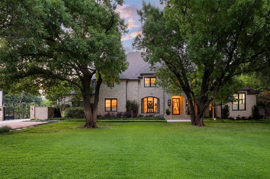 Stunning transitional style Preston Hollow home, owner renovated by Tatum Brown Custom Homes.Beautiful .87 Acre lot features specimen trees,mature landscaping,sport court and a backyard oasis incl pool,spa and casita complete with fireplace,kitchen and bath. Exquisite custom details incl French Brown floors,museum finish walls, Ann Sachs, Porcelosa and Knox tile. 1st Fl primary BR w ensuite bath,walk-in closet and private office. Open main living area anchored by gas frpl adjacent to kitchen with top of the line appliances incl Viking gas cooktop,2 Miele dishwashers,double ovens,warming drawer,bev refrigerator and 12’ island.Covered patio w sitting and dining area,frpl,retractable screens.All secondary BR's w ensuite baths,walk-in clsts.2nd Fl Game-Media room w wet bar,dual purpose exercise room and 3 BR's.Back yard oasis w casita overlooking the pool,fire pit,oudoor grilling kitchen.Four HVAC systems, tankless wtr heaters,four car garage,motor court, sport court and abundant storage.