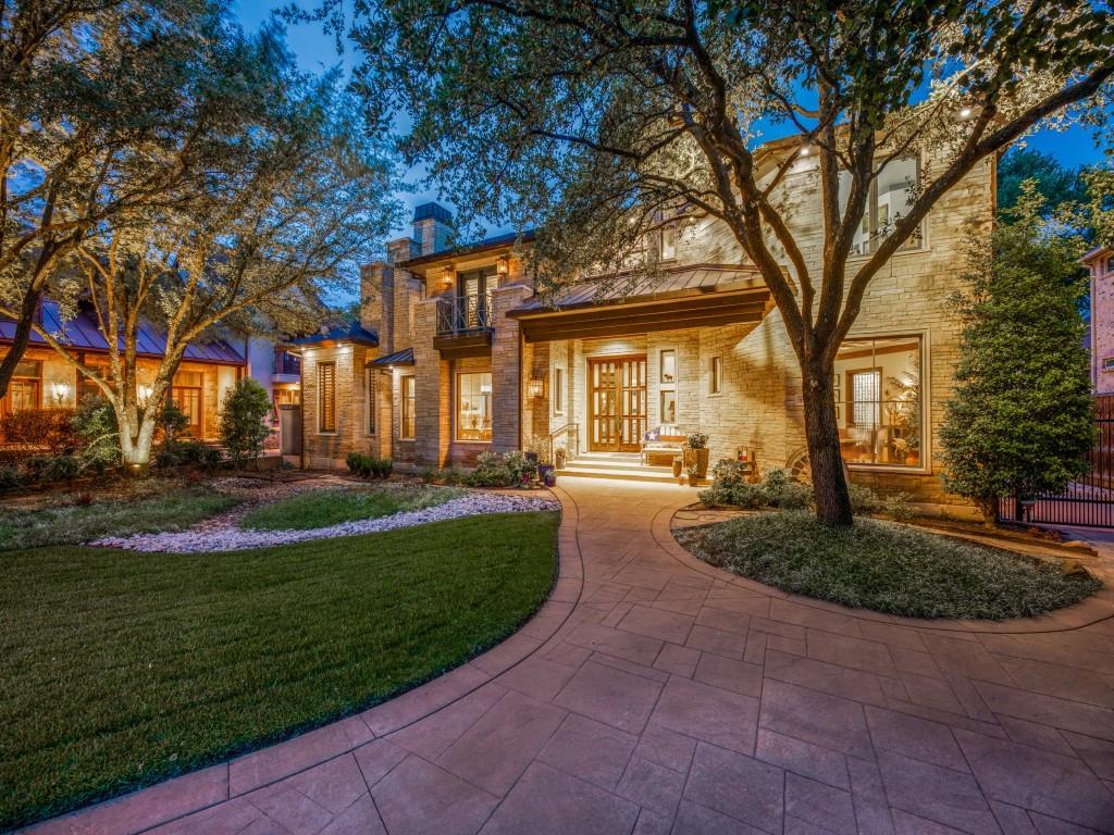 Sophisticated, unique Frank Lloyd Wright inspired gem of a home tucked in a quiet cul de sac.  Preston Hollow location. Large windows w. circling views of gorgeous pool & spa area.  Electronic Gate for driveway adds extra security & privacy. Chef-ready kitchen with new Sub-Zero refrigerator, Wolf commercial grade Gas Cooktop, Decor  double ovens. Separate, private master retreat w balcony & direct access to pool area. Master bathroom renovated in 2020. California inspired master closet.  Other updates: ADA compliant elevator, covered dog run, pool resurfaced, upgraded & replaced electrical panel, voice & app controlled Lutron light system, complete fence, guest ensuite bathroom remodel.