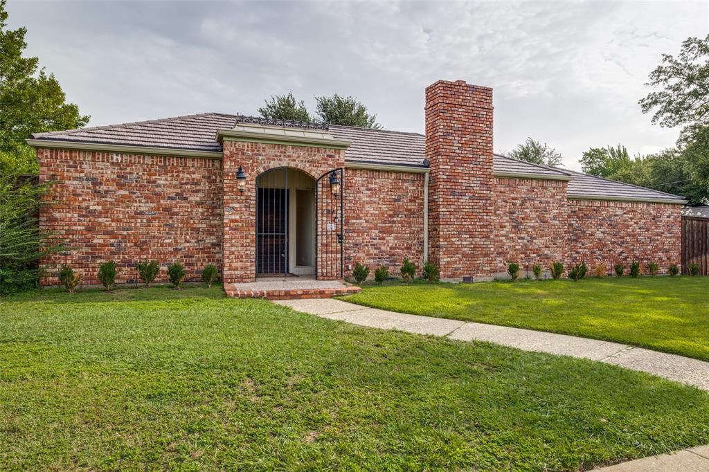 An incredible opportunity to own a beautifully crafted single-story home in Preston Hollow at an exceptional price point. Ideally situated on a quiet cul-de-sac, this home offers a spacious, thoughtfully designed floor plan with generously sized rooms throughout. The home awaits its new owners' cosmetic updates to make it shine once again.
The expansive living room allows for multiple seating areas, and is perfect for both entertaining and everyday living and featuring a fireplace, a wall of built-in bookcases, and large windows that fill the space with abundant natural light.
Updated several years ago, the kitchen is both stylish and functional, boasting an impressive eight-foot island with seating, abundant cabinetry and counter space, and a walk-in pantry.
The spacious primary suite serves as a private retreat, offering direct access to the patio, two walk-in closets, and a luxurious en-suite bath complete with dual vanities, a soaking tub, and a separate walk-in shower.
Each secondary bedroom features its own en-suite bath, with one providing convenient hallway access to also function as a guest powder bath.
Designed with timeless appeal and quality craftsmanship, the home showcases elegant architectural details, including 10-foot ceilings, extensive crown molding, eight-foot interior doors, and oversized windows that create bright, inviting living spaces.
A detached garage is connected to the home by a covered breezeway, adding both charm and convenience. The backyard provides ample room for a future pool, while the separate side yard offers endless possibilities for a private garden, outdoor sitting area, or hot tub.
A standout feature of the property is the fully owned solar panel system with a backup battery, providing significant energy savings.
The neighborhood also offers a voluntary HOA that funds supplemental police patrols, further enhancing the security and appeal of this highly desirable Preston Hollow location.