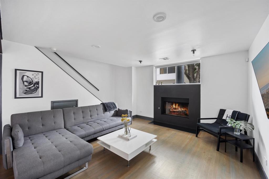 This stylish condo, designed by the late award-winning architect Ron Wommack, offers a lock-and-leave lifestyle steps from the Katy Trail. Perfectly positioned between Knox Street and West Village, it blends the best of vibrant city living with a serene tree-lined street. The open-concept layout is ideal for entertaining, while the spacious owner’s suite comfortably accommodates both a king-size bed and a full workstation. The upgraded bath and generous walk-in closet create a refined retreat perfect before strolling to dinner at the new Terminal. Complete with a private one-car garage, this home pairs convenience with rare walkability. Surrounded by premier shopping, dining, parks, and trails, this is one of Dallas’s most enviable locations, with a completed update. This is an incredible value in the heart of it all.
