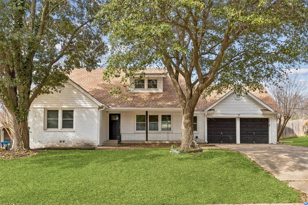 Welcome home to this charming white brick five-bedroom retreat in Western Hills, where timeless character meets thoughtful modern updates and everyday comfort. Ask about seller finance 40 yr loan options! An inviting, elongated front porch, perfect for rocking chairs, morning coffee, and quiet evenings, overlooks mature shade trees and sets the tone for the warmth you’ll feel inside. A convenient front-facing two-car garage adds to the home’s effortless livability. Step through the door into a light-filled living room that truly sparkles, featuring rich hardwood floors, fresh neutral paint, and an airy, welcoming ambiance. Natural light flows beautifully throughout, creating a bright and uplifting atmosphere in every space. The oversized dining room is made for gathering, whether hosting holiday celebrations or casual dinners with friends and offers sliding doors that open seamlessly to the backyard patio for easy indoor-outdoor entertaining. Just beyond, the stunning kitchen serves as the heart of the home, showcasing stone countertops, a designer backsplash, vent hood, crisp white cabinetry, farmhouse sink, and a generous breakfast bar that invites conversation over morning coffee or evening meals. The thoughtful layout provides three bedrooms on the main level, including a peaceful primary retreat. The fully renovated en-suite bath offers a spa-like experience with a modern vessel sink, framed mirror, and sleek glass-enclosed shower, a serene space to unwind at the end of the day. Upstairs, you’ll discover a flexible private suite ideal for guests or multi-generational living, complete with its own bedroom, full bath, and spacious game room that could easily serve as a fifth bedroom, media room, or home office. Step outside and fall in love with your very own backyard oasis. A large covered patio overlooks the sparkling pool and spa, creating the perfect setting for relaxing evenings, weekend barbecues, and memorable summer gatherings.