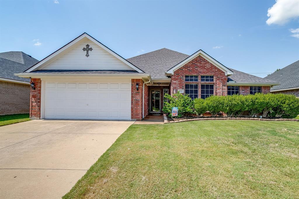 Don't miss this great opportunity. Beautifully maintained home in the highly sought-after Burleson ISD!
This charming 3-bedroom, 2-bathroom residence combines comfort and energy efficiency, offering everything you need in your next home.
The oversized master suite is a true retreat, featuring dual closets for ample storage. The thoughtful split-bedroom layout provides privacy, while the spacious living area boasts high ceilings and a cozy fireplace. A formal dining room can easily double as a home office or study, giving you flexible options for your lifestyle.
The kitchen is designed for both function and charm, featuring an island, upgraded lighting fixtures, and a window over the sink that brings in natural light.
Upgrades throughout the home include spray foam insulation in the attic, oil-rubbed bronze hardware, real wood custom blinds, and storm doors for added efficiency and peace of mind. An enclosed sunroom with high-grade Pella windows offers additional living space, while the extended back patio with a pergola is ideal for entertaining or simply unwinding.
With great curb appeal, gorgeous landscaping, and one of the prettiest exteriors on the block, this home is truly a must-see!