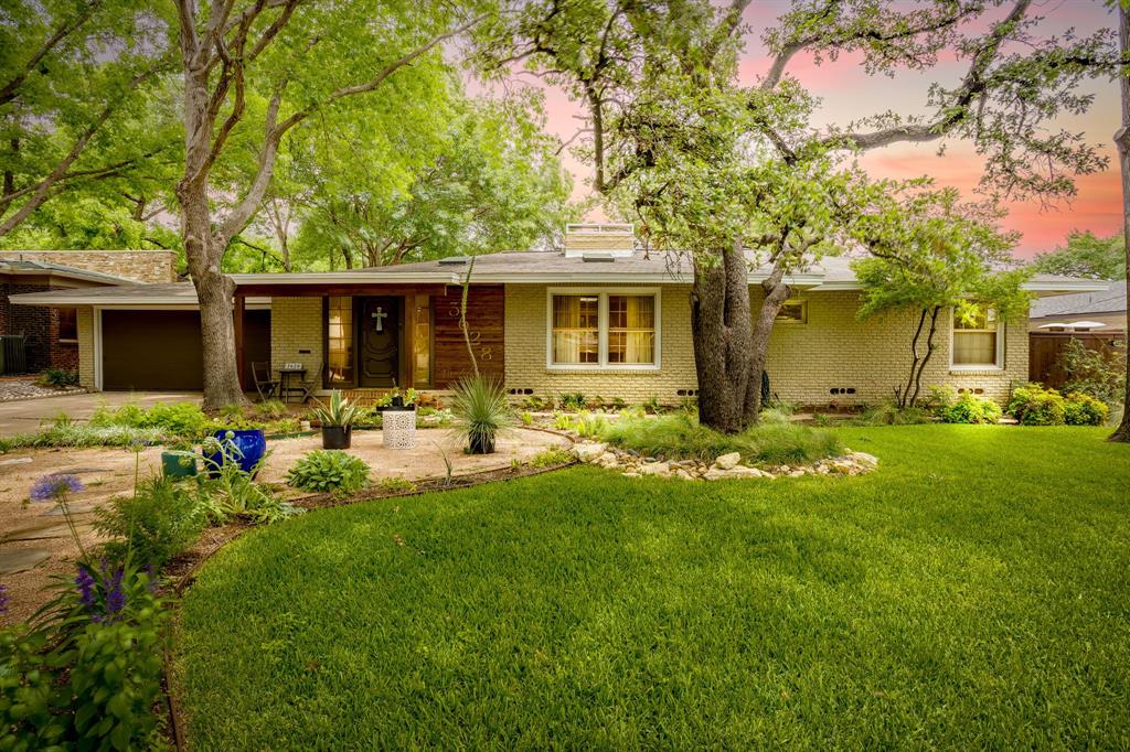 Tucked away on an oversized, private, park-like lot in the highly sought-after Westcliff area, this charming one-story home offers a rare blend of tranquility and convenience. Surrounded by lush landscaping and a beautifully maintained garden setting, the property feels like a peaceful retreat while still being just minutes from everything. Inside, you’ll find warm, inviting spaces with lovely wood flooring flowing throughout. Natural light fills the home, enhancing its comfortable and functional layout. Situated on a desirable, quiet street, this home provides easy access to TCU, major highways, and a variety of shopping and dining options—making it ideal for both everyday living and entertaining. A unique opportunity to own a private slice of serenity in one of Fort Worth’s most convenient locations.