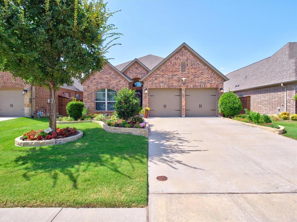 This beautifully maintained Perry Home in Trinity Falls offers the perfect blend of comfort, style, and everyday living. From the moment you pull up, you'll notice the inviting curb appeal with well-kept landscaping and a welcoming front elevation. Inside, the open layout makes the home feel bright and connected, with a dedicated office, spacious living area, and a kitchen that's truly the heart of the home. Featuring a large island, white cabinetry, stainless steel appliances, and designer finishes, it's a space that's just as functional as it is beautiful.The primary suite is tucked away for privacy and offers plenty of room to unwind, complete with dual vanities, a soaking tub, walk-in shower, and a large walk-in closet. Two additional bedrooms provide flexibility for family, guests, or hobbies.One of the best parts of this home is the backyard. The covered patio overlooks a beautifully landscaped yard that's perfect for morning coffee, grilling with friends, or simply enjoying a quiet evening outdoors.
Living in Trinity Falls means more than just owning a home. You'll have access to resort-style pools, miles of walking and biking trails, parks, playgrounds, a dog park, fitness center, fishing ponds, disc golf, and community events throughout the year. It's the kind of neighborhood where neighbors get to know each other and there's always something to do, while still being just minutes from shopping, dining, and everything McKinney has to offer.