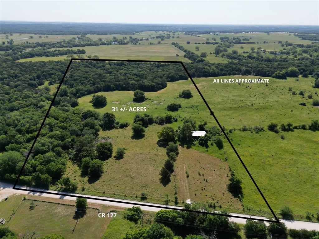 Approximately 31 beautiful, acres near the Red River in Whitesboro, TX. Access property from CR 127.  Property includes a water well, covered RV storage, and has electricity on site. A creek runs along the back of the property. Great for hunting! Land is currently Ag Exempt. East side of property is heavily treed.

Information deemed reliable but not guaranteed.  Buyer and buyer's agent to verify that all information contained herein is accurate.