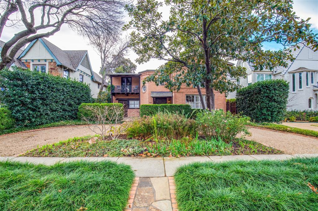 Absolutely stunning Dilbeck duplex in wonderful University Park neighborhood. Bentwood cabinets, gas range, Subzero refrigerator, hot-cold-soap dispenser at sink in kitchen, mounted TV in dining room, lovely breakfast nook, plantation shutters throughout, refinished hardwoods throughout plus beautiful large fireplace in living area, lovely landscaping, balcony off living area (upstairs unit) and much more. Master bedroom has a lovely sitting area.  2 garage parking spaces (for upstairs unit), 1 garage space and circle drive (for downstairs unit) with remotes. Garage is heated and cooled and has 2 storage spaces, one on each side of garage. Beautiful home with so much character and immaculately kept! 
Buyer and Buyer's agent to verify all property information, room measurements, schools, and square footage.  Current leases end July 15 and July 31. 24-HOUR NOTICE FOR SHOWINGS - TENANTS LIVING THERE.  AGENT TO MEET.