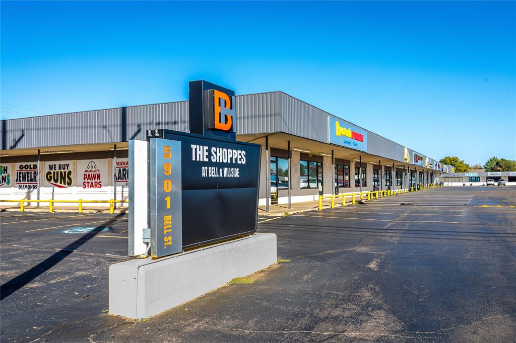 Prime Investment Opportunity! Bell Hillside Shopping Center. Exceptional multi tenant retail investment on 4.48 acre at a signalized high traffic corner, presenting unbeatable visibility in one of Amarillo's most active commercial corridors. The established shopping center features 21 units plus 3 satelite buildings, anchored by mix of retail and service tenants that create consistent cashflow. The shopping center has updated new signage enhancing street presence, existing billboard on site offers additional advertising revenue and durable metal roof over the main buildings. This property presents a rare opportunity to own a fully positioned retail asset with upside in lease roll and continued area growth.