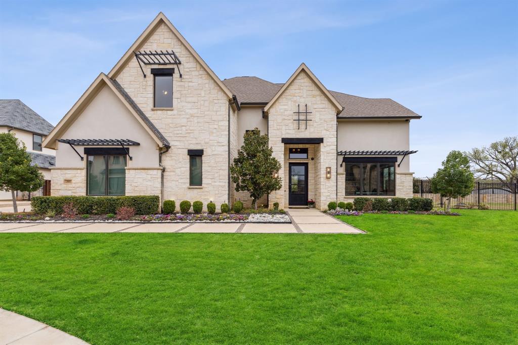 Custom built by Renaissance Homes in the sought after community of Carillon (right in the heart of Southlake) has been meticulously designed and even the most discerning buyers will be impressed with the style, finishes and upgrades that this home boasts. 
Bright and airy 2 story open concept home has 5 bedrooms, 4.2 baths, 3 car garage, game and media rooms and an office. 
From the wall of windows in the family room you can overlook one of the largest backyards in Carillon with a Claffey pool and spa, separate fire pit, along with a covered patio that features a grill and fireplace.
White, modern kitchen with quartz countertops and island, stainless steel Thermador appliances and separate butler's pantry are perfect for entertaining.
Primary and guest bedrooms down and additional 3 bedrooms up.
Community amenities include pool, playground, sport courts, picnic areas, lakes, fishing pier and walking trails.