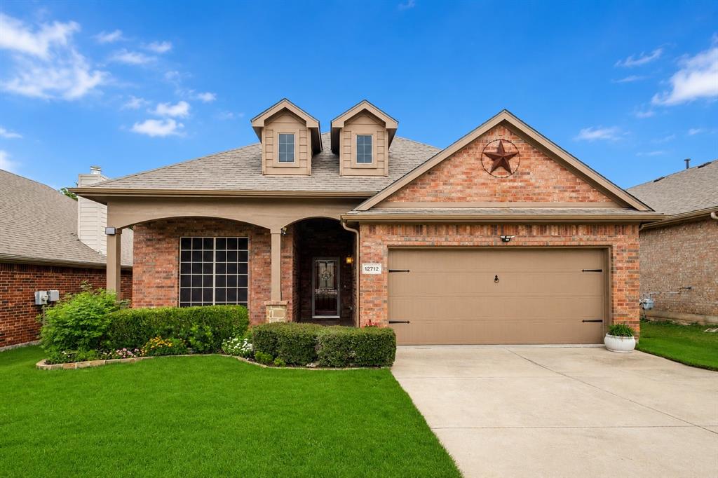 Wow! Welcome to your own private retreat in the highly sought-after Valley Ridge community, zoned to acclaimed Northwest ISD! This beautifully maintained, move-in ready 3-bedroom, 2-bath home offers exceptional curb appeal and is perfectly located with a scenic greenbelt in the backyard. Inside, you'll find a bright, open-concept floor plan featuring soaring ceilings, abundant natural light, and an inviting living room with a cozy gas-start fireplace—ideal for everyday living and entertaining. The desirable split-bedroom layout offers privacy for the primary suite, while the spacious kitchen is designed to impress with a large center island, granite countertops, pantry, abundant cabinetry, and generous counter space. The private primary suite serves as a relaxing retreat with an ensuite bath, double vanities, a garden tub and a spacious walk-in closet. Step outside to the covered patio and enjoy the serenity of your backyard overlooking the greenbelt. With no rear neighbors, you'll appreciate the peaceful setting that's perfect for morning coffee, evening gatherings, or simply relaxing after a long day. A quality Tuff Shed provides additional storage for lawn equipment, tools, or outdoor hobbies. Lovingly cared for by its original owner, this home truly reflects pride of ownership.  Located within walking distance of the neighborhood park and just minutes from shopping, dining, entertainment, and major highways, this home offers the perfect blend of comfort, convenience, and privacy. This is the one you've been waiting for. Schedule your private showing today! Welcome Home!