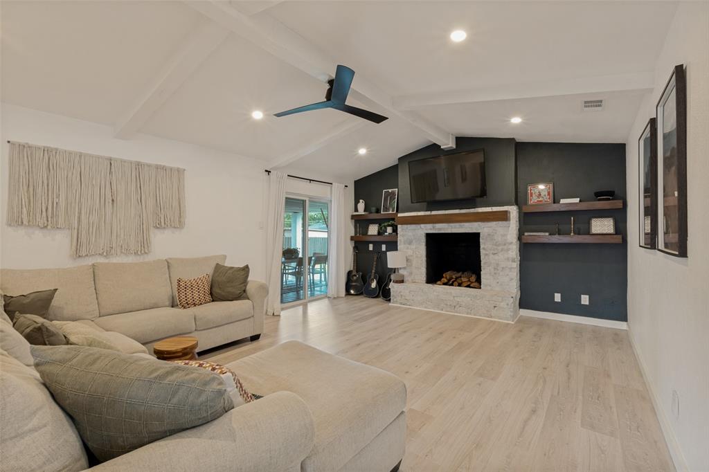 Welcome to 7022 Kiva Lane in Dallas. Fully remodeled and move-in ready, this beautifully updated home offers 3 beds, 3 full baths, and a functional layout with stylish modern updates throughout. Featuring new luxury vinyl plank flooring, updated roof and gutters, an entirely replaced HVAC system in 2025 (Huge upgrade, the home combines comfort, style, and peace of mind.

Inside, you’ll find two oversized living areas and a large dining room with the perfect balance of separation and open-concept flow, creating a layout that feels both spacious and connected. Vaulted ceilings and a beautiful gas fireplace add warmth and character to the main living space, while the overall design makes the home feel comfortable and easy to live in.

Step outside to a spacious backyard with a large covered deck perfect for relaxing, hosting friends, or enjoying evenings outdoors. Additional highlights include an oversized garage, generous room sizes, and a layout that simply lives well. A clean, updated home with great indoor and outdoor living spaces in a convenient Dallas location. 24 hour notice required for showing.