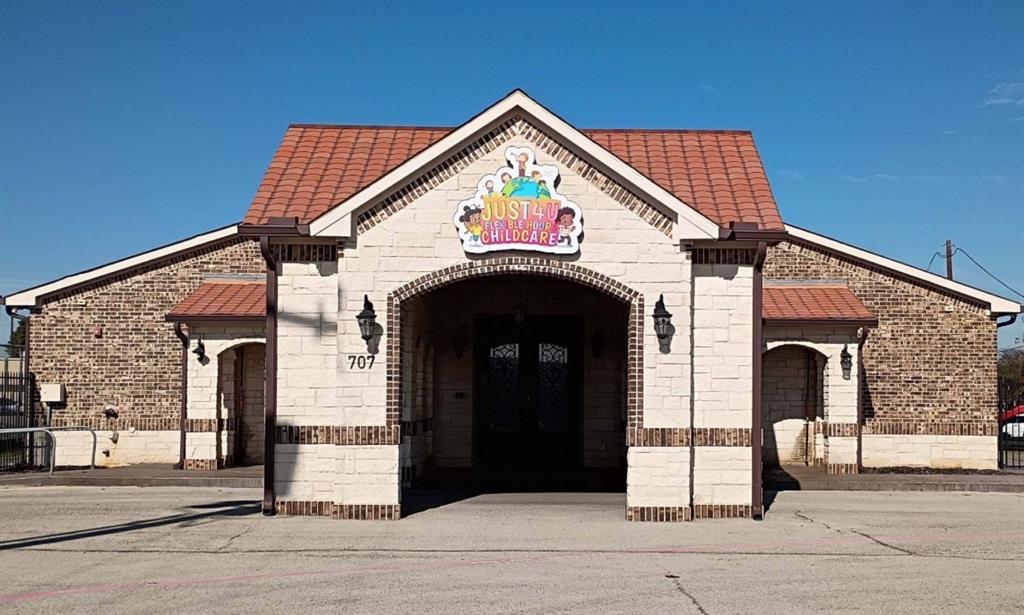 This turnkey childcare facility is fully furnished and ready for Day 1 operations! This ~5,800 SF purpose-built daycare center was newly constructed in 2017 on a 28,009 SF lot, but never operated due to the COVID-19 shutdown. The result is an essentially brand-new, never-operated facility where everything conveys — all furniture, equipment, and inventory including classroom tables and chairs, cubbies, toys, learning stations, and learning materials. All you have to do is bring your license and open your doors!

The professionally designed floor plan includes 5 activity-classrooms, 3 staff offices, 1 owner's office, 1 conference room, 1 changing room, 1 meal prep room, pantry, utility room, electrical room, and storage room. Restroom facilities are built for a high-capacity operation: 3-stall women's restroom, a 3-toilet, 3-sink men's restroom with ADA roll-in shower, and 2 unisex bathrooms — plus 2 separate laundry areas. 

Outside, children are welcomed by a fully equipped outdoor play area on the expansive lot. The property features 8 parking spaces including 1 van-accessible handicap space, a handicap ramp, and a convenient, covered circle driveway for safe, efficient drop-off and pick-up.

Priced at $1,600,000, this is a rare opportunity for an owner-operator, franchisee, or investor partnership to enter the high-demand Best Southwest DFW childcare market at a fraction of ground-up development cost. Sale includes the adjacent parcel at 700 Center Ridge Dr (MLS# 21297274) — a commercial lot zoned LOR directly across the street that is ideal for overflow parking or future development.