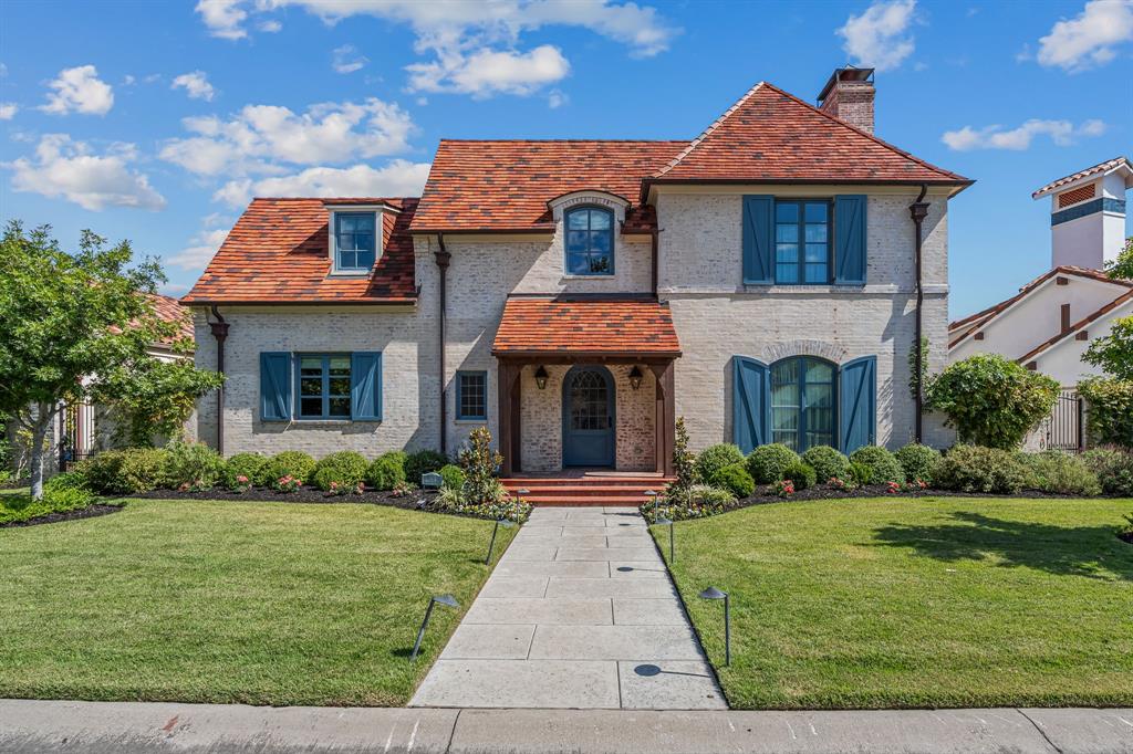 Nestled behind the gates of the highly sought-after Westworth Park, this elegant and renovated residence offers an exceptional blend of sophistication, comfort and security. Thoughtfully designed with refined finishes and timeless architectural details, this home provides the perfect setting for both relaxed living and grand entertaining. Step inside to discover soaring ceiling with wooden beams, abundant natural light, and open concept floor plan that connects the living, dining and kitchen spaces. The gourmet kitchen is a chef's dream, featuring custom cabinetry, premium appliances, and plenty of serving space with a built in refrigerator and freezer. The family room that is adjacent to the kitchen serves as a wonderful cozy space with a fireplace and views of the pool. The primary suite features two ensuite baths with separate showers, dressing areas and walk-in closets. One bathrooms hosts a free standing garden tub and separate seated vanity. This home boasts two separate office spaces on the primary level, a spacious utility room and plenty of living space that all overlooks the pool. A private courtyard, complete with lush landscaping, pool and grill, create a tranquil escape perfect for quiet mornings by the fireplace. A very private office with a built-in desk and loads of custom cabinetry is perfect for a home office or additional living space. There is also a second desk area near the primary suite. This home is located directly across the street from Shady Oaks County Club and has a golf cart entrance that leads directly to the course. A garage with epoxy flooring, spacious width and automatic storage leads directly to the kitchen and laundry room. There is so much storage in the garage as well. With 24 hour gated security, peaceful streets and neighborly charm, Westworth Park is where luxury and privacy meet convenience. This home is a one of a kind opportunity on a very private lot with a beautiful pool and spa. Contact me for your private tour.