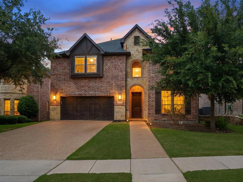 Welcome to this stunning two-story home tucked away on a quiet cul-de-sac in the highly sought-after Kings Ridge community in Plano. This beautifully designed residence offers an open-concept layout filled with natural light, timeless finishes, and thoughtfully designed living spaces ideal for both everyday living and entertaining.
At the heart of the home, the spacious living room is centered around a cozy fireplace and flows seamlessly into the chef-inspired kitchen featuring granite countertops, wraparound custom cabinetry, an oversized eat-in island, dedicated coffee bar area, and rich hand-scraped wood flooring throughout the entire first floor.
The luxurious primary suite offers a peaceful retreat complete with a soaking tub, separate vanities, walk-in shower, and an oversized walk-in closet. Upstairs, enjoy an expansive game room, dedicated media room, 3 additional bedrooms, and 2 full bathrooms, providing ample space for guests, family, work, or fitness needs.
Step outside to enjoy the beautifully maintained turf backyard designed for low-maintenance living and year-round enjoyment, perfect for entertaining, relaxing evenings, pets, or outdoor gatherings without the upkeep. The home also features a two-car garage and the privacy of cul-de-sac living.
Conveniently located near premier shopping, dining, entertainment, and major commuter routes, this exceptional Plano home offers the perfect blend of elegance, comfort, and functionality.
This home has been virtually staged to illustrate its potential.