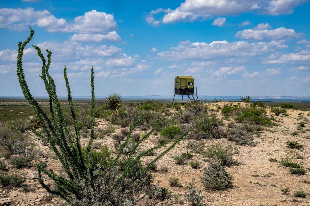 1887 Hunting Ranch - 1,887 Acres of West Texas hunting land! Just outside of Fort Stockton! This rugged hunting paradise sits between two 40,000 acre game preserves and the owner has spent the past 16 consecutive years protein feeding! Thoughtful water distribution throughout the ranch! 2 water wells and a hunting lodge with 4 bedrooms & 2 bathrooms. This ranch is located near the highway but set far enough back for peace and quiet! About 20 minutes from Fort Stockton and under 4 hours from either San Antonio or El Paso.