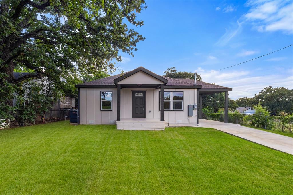 Totally Renovated Home on a Spacious Lot in Fort Worth
Welcome to 4612 Shackleford Street, Fort Worth, TX 76119 — a beautifully renovated 4-bedroom, 2-bath home offering 1,753 sqft of modern living on an oversized 0.30-acre lot. Complete with a 1-car carport, this property combines style, space, and functionality. Step inside to discover an open and inviting layout featuring updated finishes throughout, creating the perfect blend of comfort and contemporary design. The spacious floorplan is ideal for entertaining, family gatherings, or everyday living. Enjoy the flexibility of a large backyard with endless possibilities for outdoor entertaining, gardening, pets, or future additions. Conveniently located with easy access to Downtown Fort Worth, major highways, shopping, dining, and entertainment. Move-in ready, fully updated, and situated on a hard-to-find lot size, this is an excellent opportunity you do not want to miss.