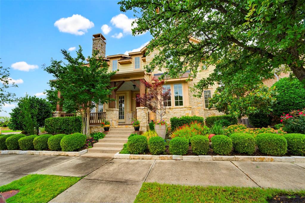 This gorgeous Texas Hill Country home is move-in ready and perfectly situated in the highly sought-after Austin Waters community. The curb appeal is enhanced by a gated driveway, providing unparalleled privacy and allowing you to fully utilize the entire drive and backyard as a secure, private compound. Step inside to find a chef’s dream: a gourmet open-concept kitchen featuring high-end appliances, a second pantry, and a dedicated dining room complete with a custom coffee bar. The thoughtfully designed floor plan places the primary suite and a private home office on the first floor for ultimate convenience. Entertainment options abound upstairs, where a spacious game room opens to an elevated outdoor balcony with unobstructed view of rolling pastures and picture perfect Texas sunsets. Upstairs is enhanced by a professional-grade media room—3D projector and screen included—as well as a wet bar with a wine fridge. The interior’s sophistication is matched only by the breathtaking outdoor retreat. Practicality meets luxury with a true 3-car garage (not tandem), including a single third bay wired with added security. The property also features a bonus 375 sq. ft. fenced green space that can be combined with the larger back area, all contained by an electric fence. With the entire home wired for indoor and outdoor sound and boasting massive storage throughout, this residence offers a rare lifestyle of tranquility and modern convenience.