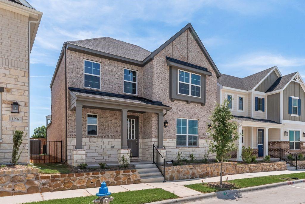 Built by Mattamy Homes -  The Blanco Floor - Available Now! Enjoy LAKESIDE living at its best in this beautiful new Mattamy Home at BAYSIDE Sunset Landing! This new 2 story home is just steps away from the lake. Enjoy your morning or evening walk along the community boardwalk right beside beautiful Lake Ray Hubbard! Upgraded white European Kitchen with quartz countertops, shaker cabinets, and 5 burner gas cooktop. Spacious open concept living & dining area with a large island in the kitchen. Enjoy the big front porch and covered patio. Roomy walk-in closet in the primary suite. Large walk-in shower with dual sink vanity in the primary suite bath.  Oversized 2 car garage has room for bikes, kayaks, and even your golf cart. 240 volt outlet included in the garage.  Home is Energy Star certified.  Enjoy parks, hike & bike trails, a dog park, and a fishing jetty in this prime community location. Bring your boat!  Direct access to renowned upcoming SAPPHIRE BAY development at Lake Ray Hubbard.  Walk, bike, or drive to the world class marina.  Sapphire Bay also includes a future HUGE resort style lagoon, fountain show, surf and beach club, shopping, dining, and loads of entertainment!  NEW CONSTRUCTION with included warranty. Move in Ready!