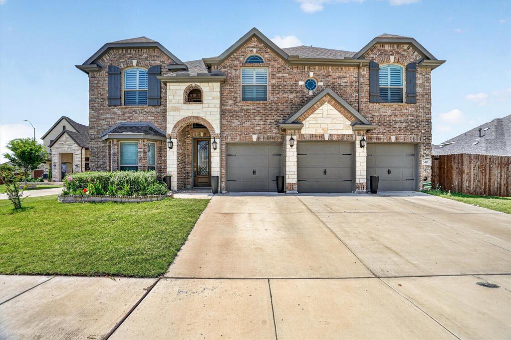 Nestled in a prestigious Marine Creek Ranch neighborhood, this exquisite 5-bedroom, 3.5-bathroom residence offers a harmonious blend of luxurious living and modern convenience. With its stunning architecture and thoughtful design, this home exudes a sense of timeless elegance and practical functionality.

Step inside to discover a welcoming open floor plan that gracefully connects the living spaces, providing an ideal setting for both everyday life and entertaining. The main floor features a spacious living room, adorned with large windows that invite natural light, and seamlessly flows into the gourmet kitchen. Culinary enthusiasts will appreciate the state-of-the-art stainless steel appliances, ample cabinetry, and an island that serves as a perfect gathering place.

For added convenience, the residence houses dual living rooms—one on each floor—offering versatility in how the spaces can be used. Whether looking to create a game room, a quiet reading nook, or a second family area, the options are endless. The upstairs media room promises countless hours of entertainment, well-suited for movie nights or immersive gaming experiences.

Retreat to the expansive primary suite, a true oasis featuring a luxurious en-suite bath complete with a soaking tub, separate shower, and dual vanities, all designed with comfort and style in mind.

Exterior features mirror the home’s interior elegance, with a striking blend of brick and stone façade that adds distinguished curb appeal. The three-car garage provides abundant space for vehicles and storage, catering to all practical needs.

This residence stands as a testament to refined living, offering residents the perfect combination of sophistication, space, and warmth in the heart of Fort Worth. Your dream home awaits, equipped with the amenities and charm to fit your desired lifestyle.